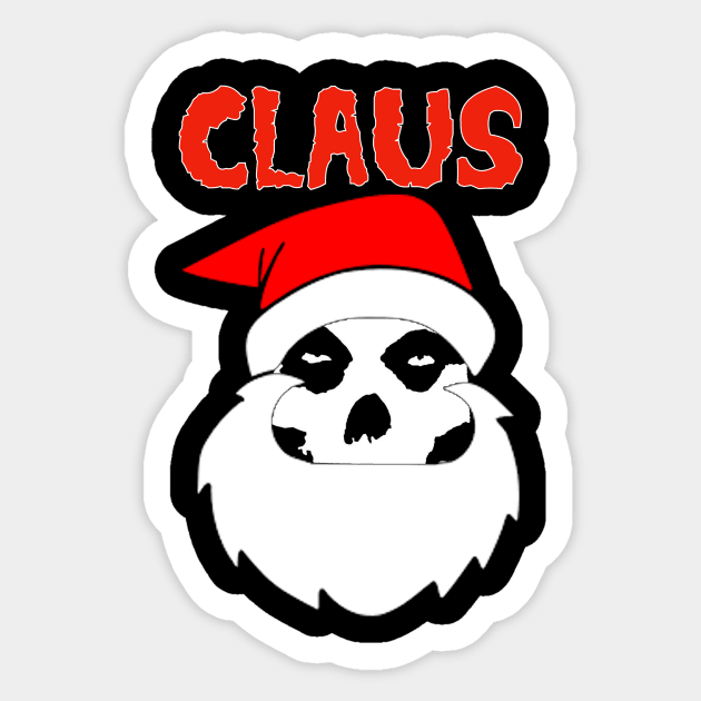 Fiend Claus Sticker by MashCo